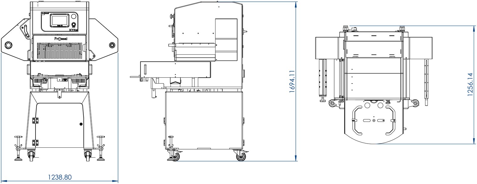 Proseal XTRs &mdash; Dimensions and layout
